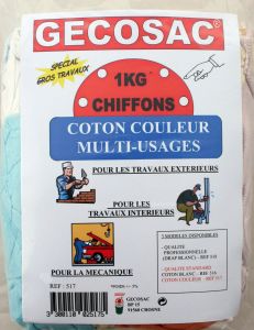 Chiffons coton couleur multi-usages