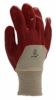 Paire de gants manutention / bâtiment - coton enduit PVC rouge dos aéré - Taille 10