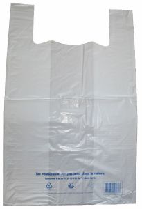Sacs bretelles BD blanc réutilisables 75 x 70 cm