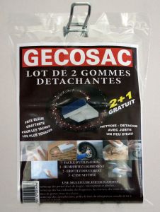 Paquet de 3 gommes 2+1 gratuite 58 x 115 x 19 cm