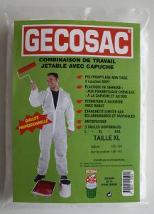 Combinaison de travail jetable avec capuche qualité professionnelle taille XL