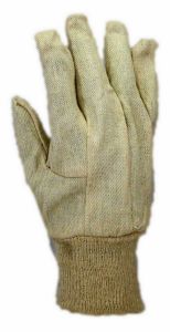 Paire de Gants coton sergé poignet tricot – Taille 9-10