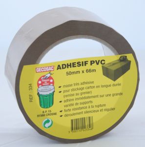 Adhésif PVC Havane 50 mm × 66 m – 32 microns