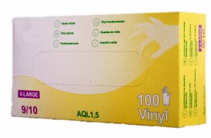 Gants vinyle ambidextres jetables – Taille 9