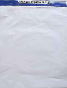 Sachets liassés opaques (blancs) basse densité 30 x 35 cm