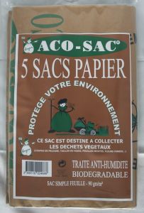 Sacs papier kraft simple feuille 90 Grs/m² - imprimé - traité WS (anti-humidité)