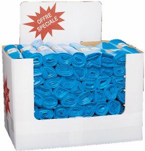 Carton présentoir de 70 rouleaux de 20 sacs de 30 L