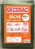 Bâche de protection verte 5x8m 240g/m² polypropylène tissé enduit polyéthylène