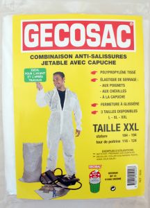 Combinaison de travail jetable avec capuche qualité standard taille XXL