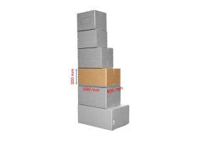 Cartons pour déménagements et stockage - 600 × 400 × 300 mm – Simple cannelure